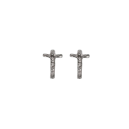 KRUZIFIX - OHRRINGE - SILBER