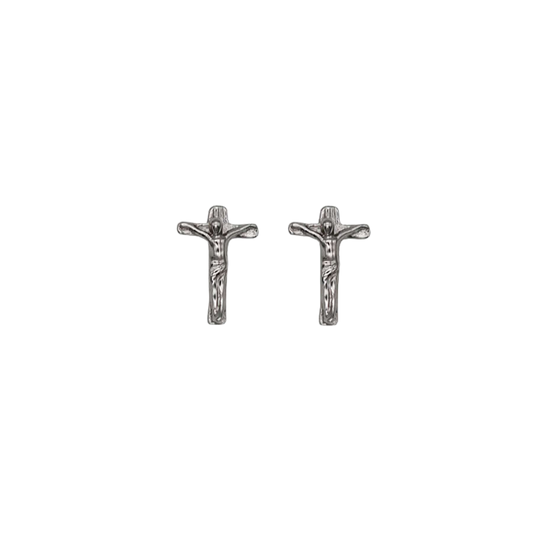 KRUZIFIX - OHRRINGE - SILBER