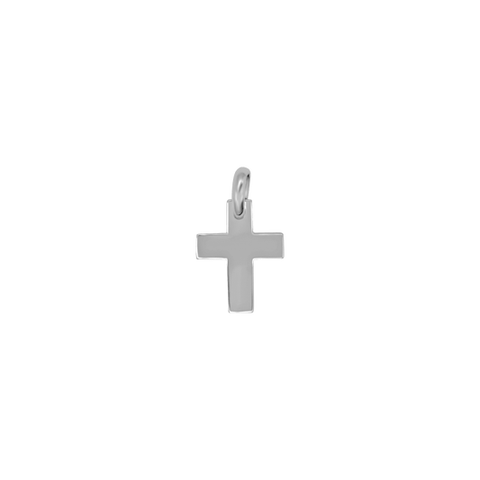 KREUZ ANHÄNGER - WEISSGOLD