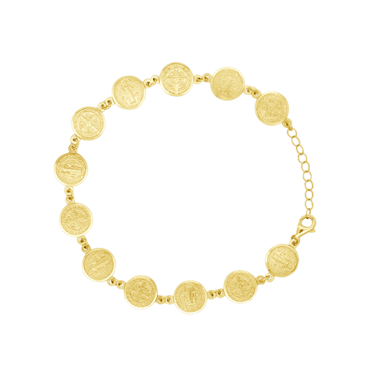 HL. BENEDICT MEDAILLEN ARMBAND - GOLD
