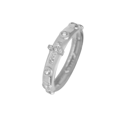 ROSENKRANZ RING - SILBER - ZIRKONIA