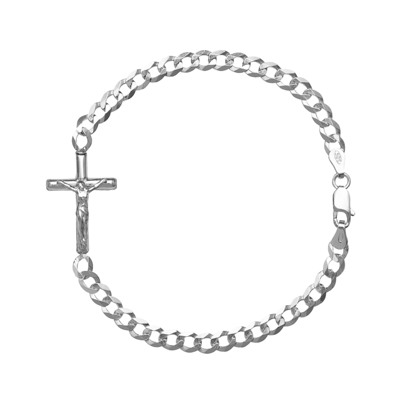KRUZIFIX - ARMBAND - SILBER