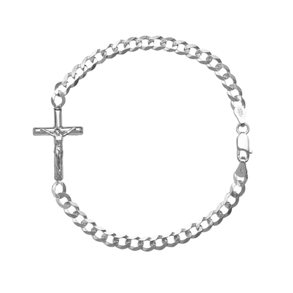 KRUZIFIX - ARMBAND - SILBER