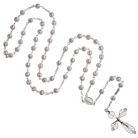 FILIGREE ROSENKRANZ - SILBER