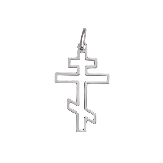 ORTHODOX - KREUZ ANHÄNGER - SILBER