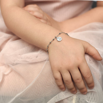 BABY ROSENKRANZ-ARMBAND - SILBER