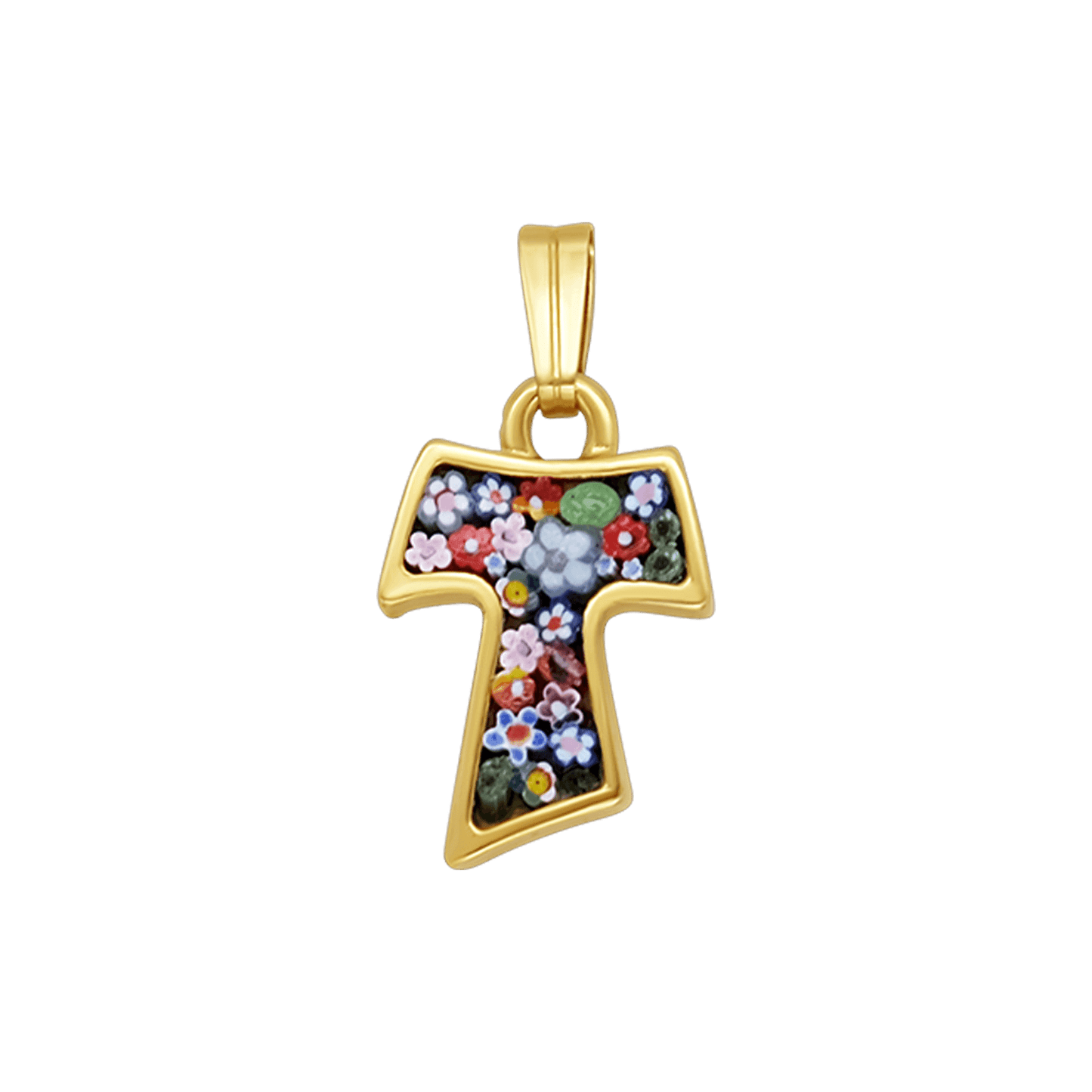TAU ANHÄNGER - MIKROMOSAIK SCHMUCK - GOLDENE METALL