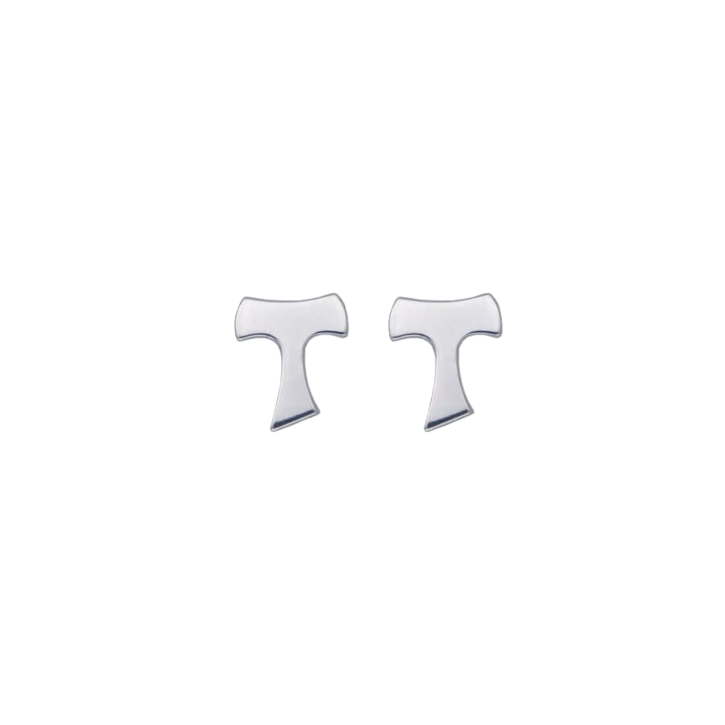 FRANZISKANER TAU KREUZ - OHRRINGE - SILBER