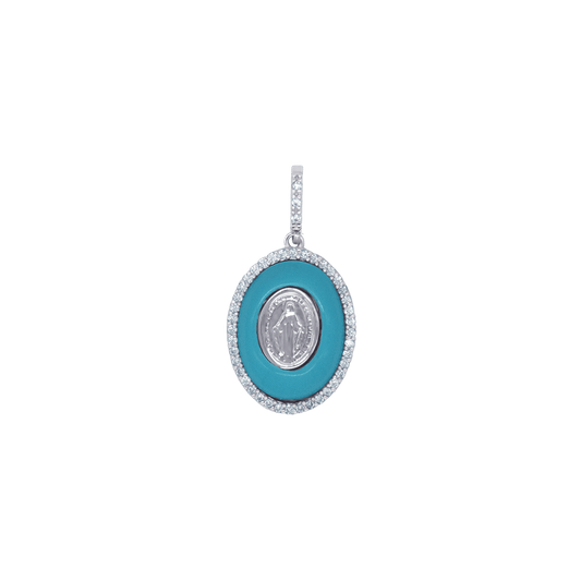 WUNDERTÄTIG MEDAILLE ANHÄNGER - SILBER UND ZIRKONIA