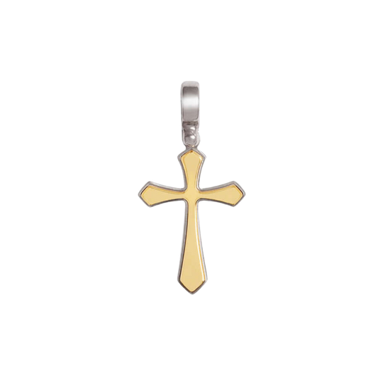 KREUZ ANHÄNGER - VERMEIL-SILBER