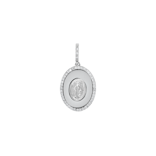 WUNDERTÄTIG MEDAILLE ANHÄNGER - SILBER UND ZIRKONIA