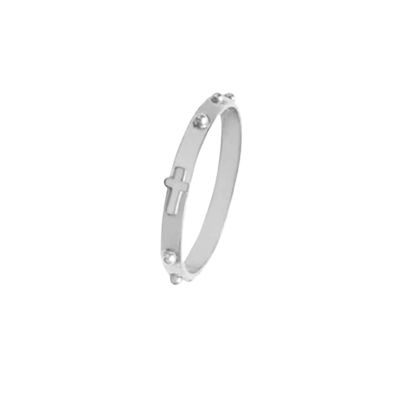 ROSENKRANZ RING - WEISSGOLD