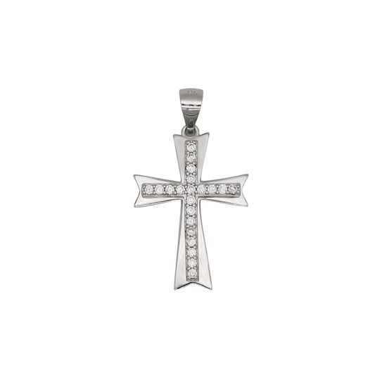 KREUZ ANHÄNGER - SILBER UND ZIRKONE