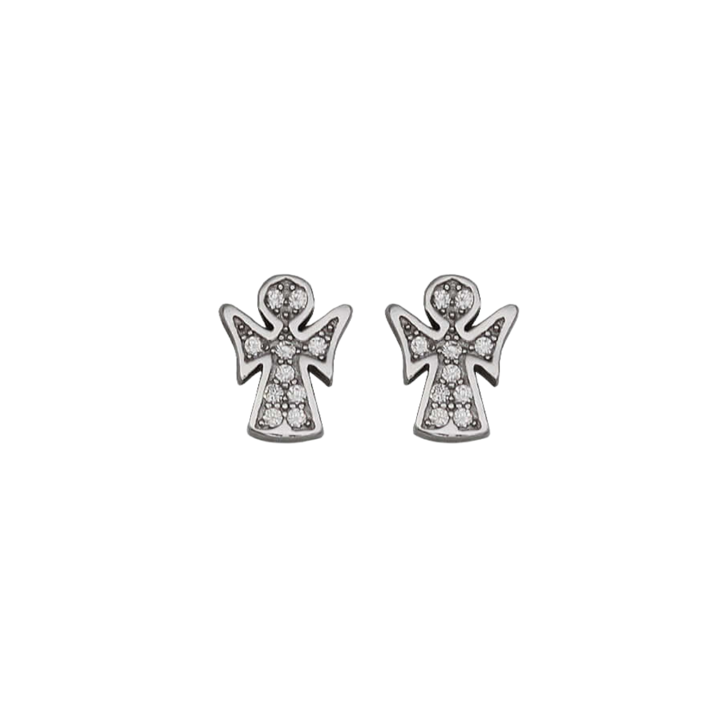 ENGEL OHRRINGE - SILBER