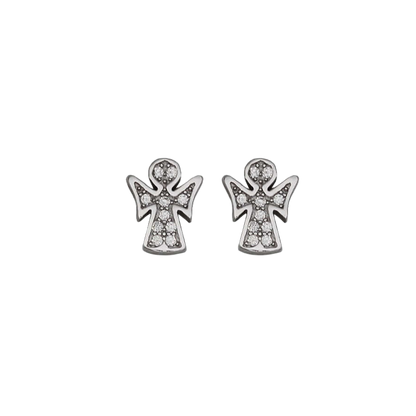 ENGEL OHRRINGE - SILBER