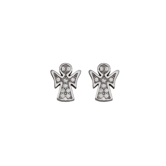 ENGEL OHRRINGE - SILBER