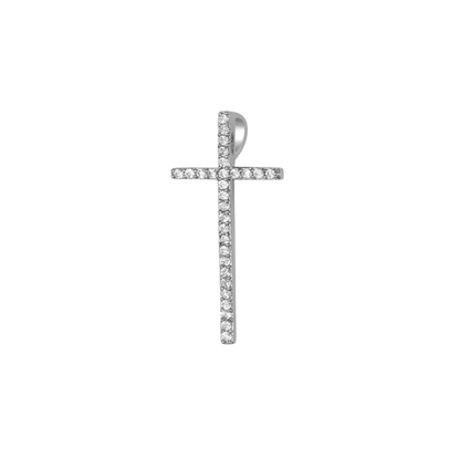 KREUZ ANHÄNGER - SILBER UND ZIRKONIA