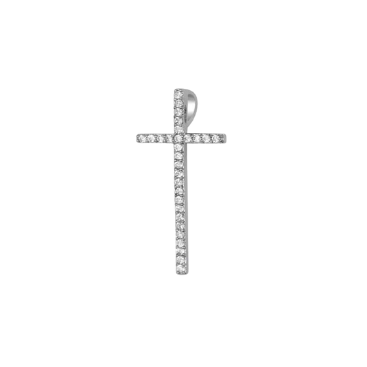 KREUZ ANHÄNGER - SILBER UND ZIRKONIA
