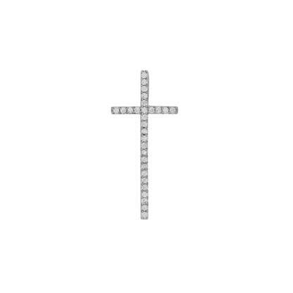 KREUZ ANHÄNGER - SILBER UND ZIRKONIA